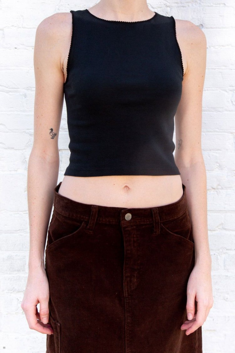 Debardeur Brandy Melville Vicki Noir | XWL-31953680